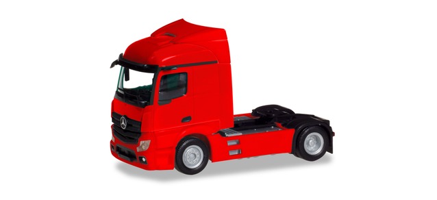 MB Actros Streamspace 2.3 trailer 2-axle, red