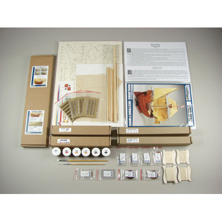 Modelset: Santa Maria 1492, laser cut 1/72 - 5
