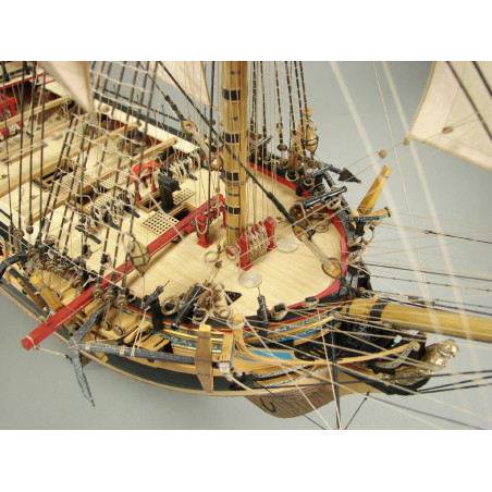 Modelset: HMS Mercury 1779, laser cut 1/72 - 3
