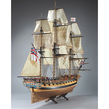 Modelset: HMS Mercury 1779, laser cut 1/72