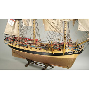 Modelset: HMS Mercury 1779, laser cut 1/72