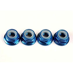 Låsmutter M5 Blå aluminium 4