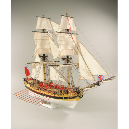 Modelset: HMS Wolf 1754, laser cut 1/72