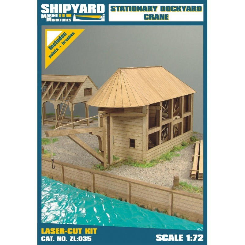 Stationary Dockyard Crane, laser cut 1/72
