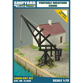 Portable Dockyard Crane, laser cut 1/72