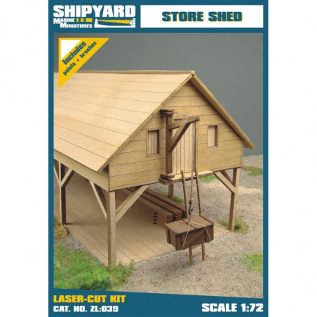 Store Shed, laser cut 1/72
