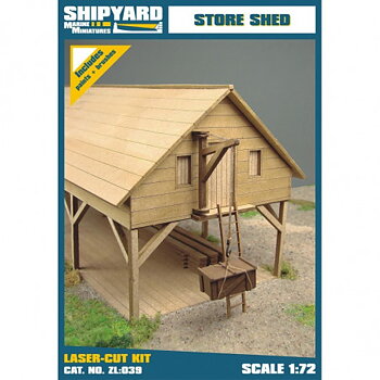 Store Shed, laser cut 1/72