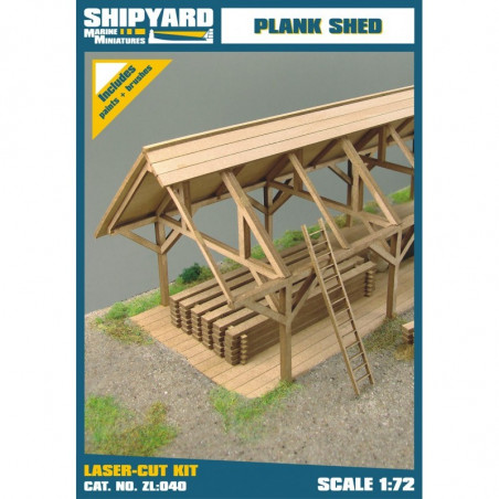 Plank Shed, laser cut 1/72