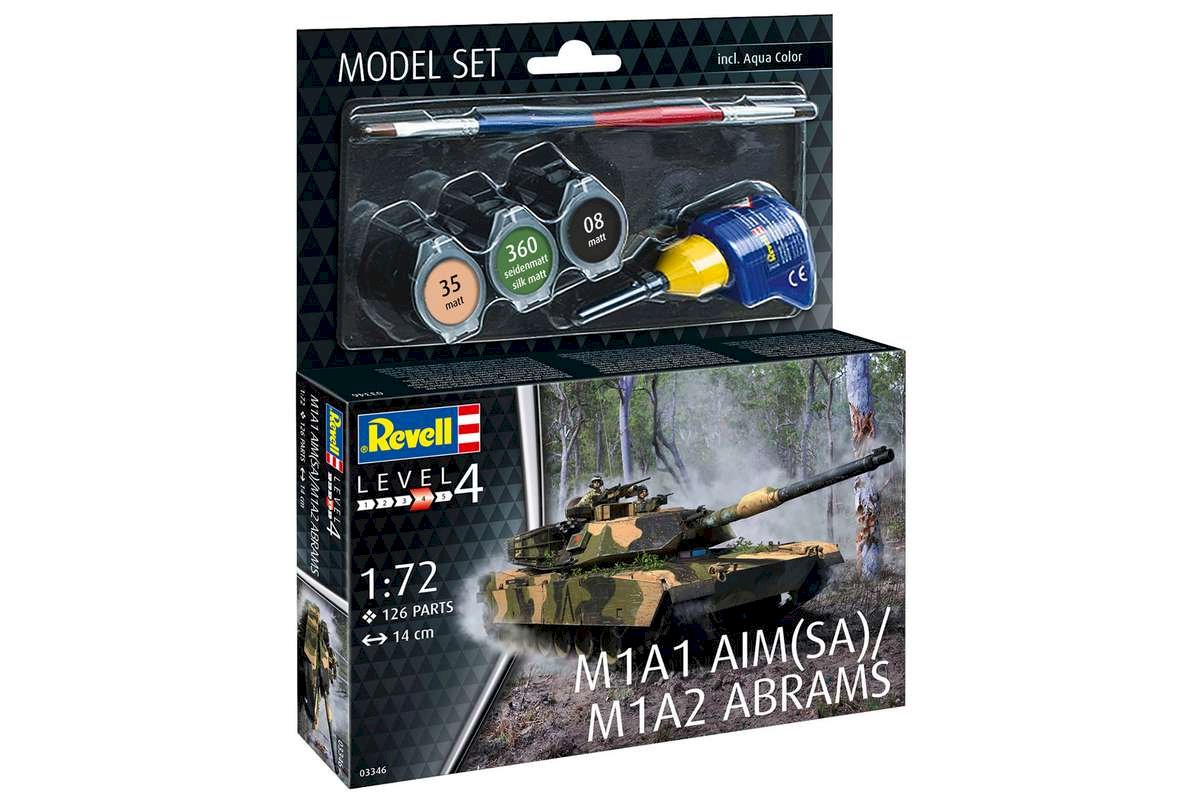 Model set: M1A1 AIM(SA)/M1A2 Abrams 1/72