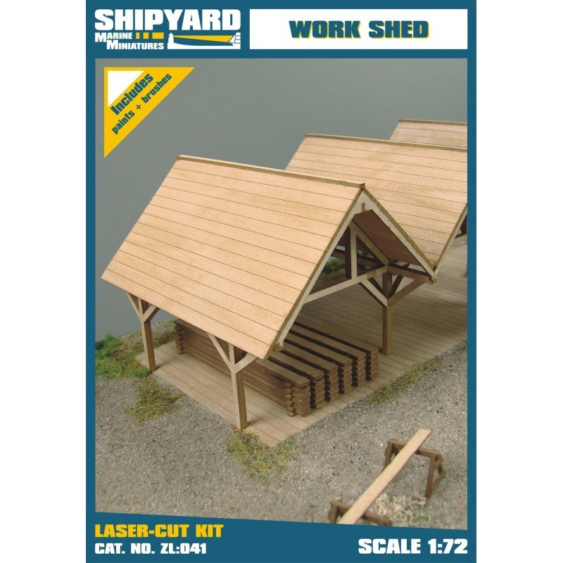 Work Shed, laser cut 1/72
