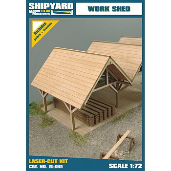 Work Shed, laser cut 1/72