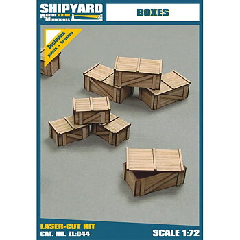 Boxes, laser cut 1/72