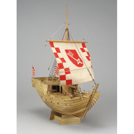 Modelset: Hanse Kogge, Bremen 1380, laser cut 1/72