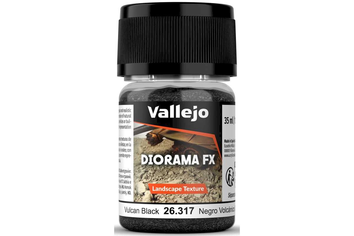 Diorama FX Vulcan svart 0,1-2mm, 35ml