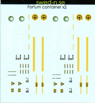 Fortum Container (2 st), dekalark, N-skala