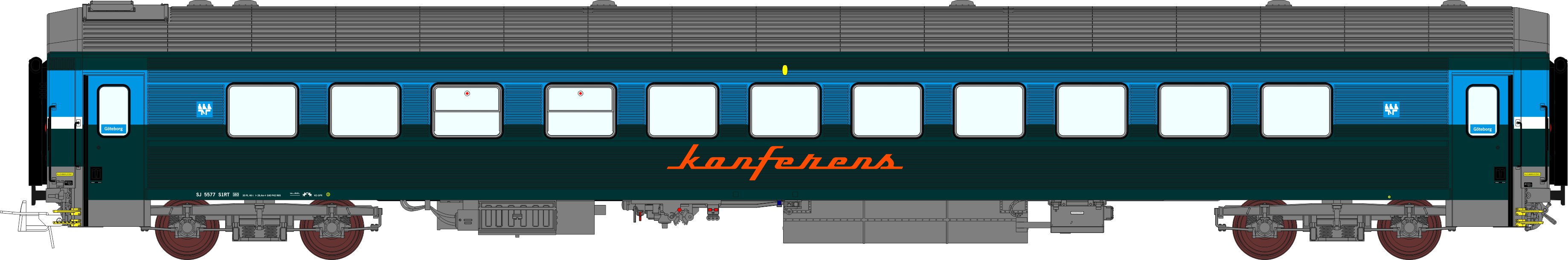 Konferensvagn S1RT 5578 SJ Blå gen.1