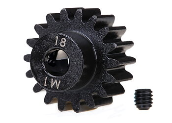 Motordrev (Pinion) 18T 1.0M för 5mm Axel (Fräst)