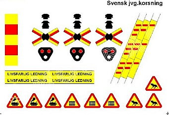 Järnvägskorsning, klippark H0