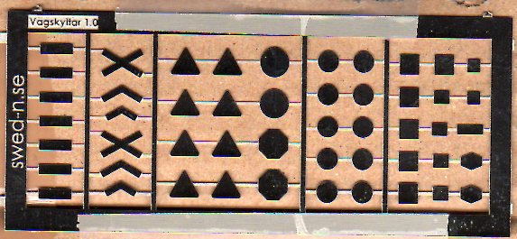 Etched rtoad sign blanks (no decals)