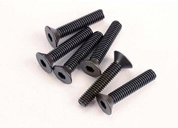Screws M3x15mm Countersunk Hex Socket (6)