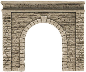 Tunnelportal 1 spår, Natursten