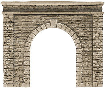 Tunnelportal 1 spår, Natursten