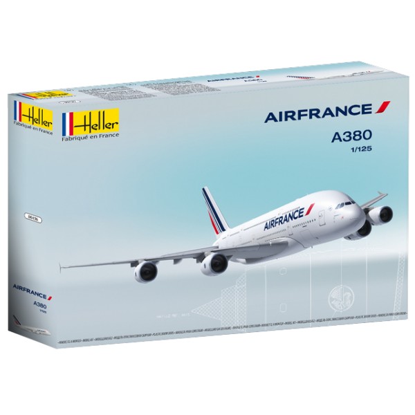 A380 Air France Commercial Airliner 1/125 Heller