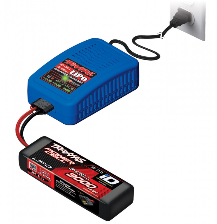 Laddare 230V 3A 2-3S Li-Po Auto iD - 2