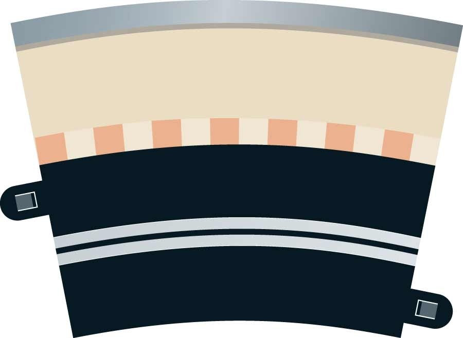 Scalextric Single Lane Curve (4), digital