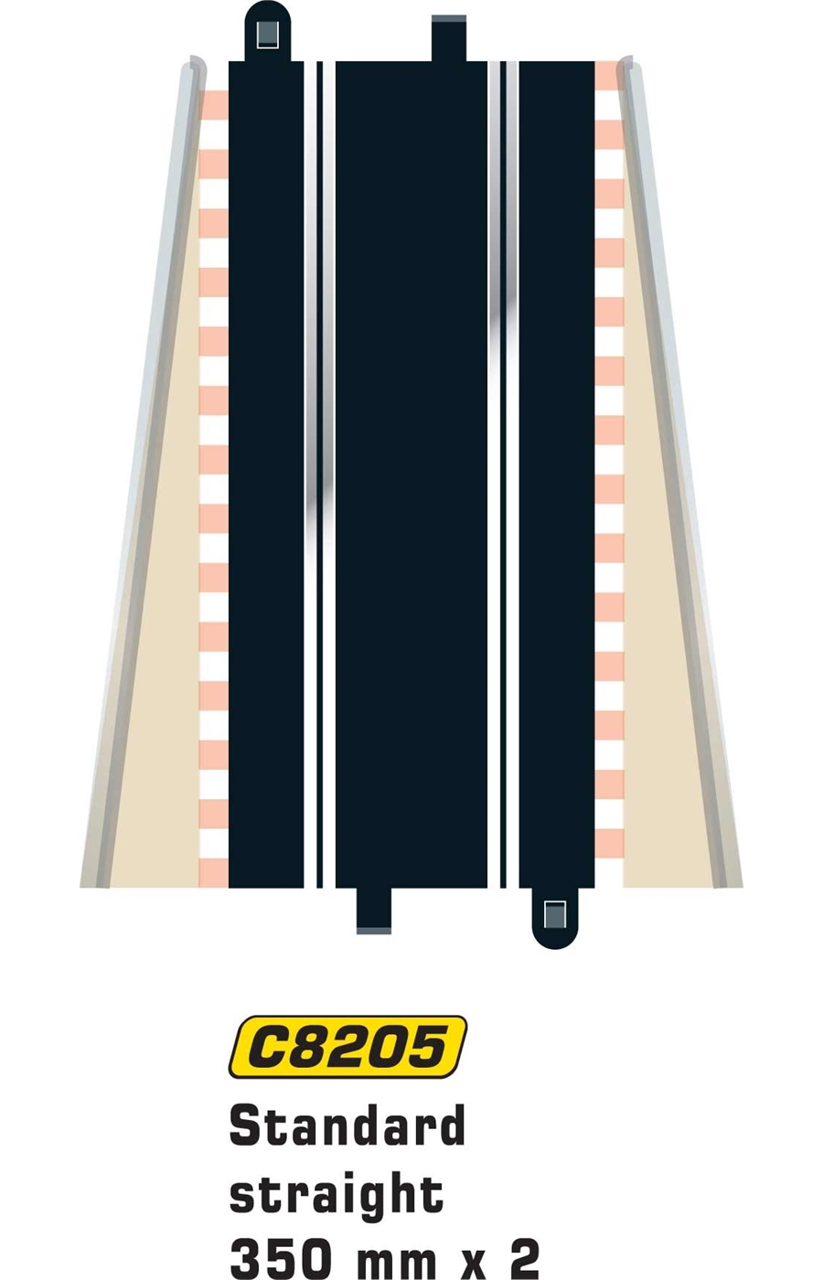 Scalextric Std Straight 350mm (2 pcs)