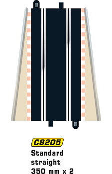 Scalextric Std Straight 350mm (2 pcs)