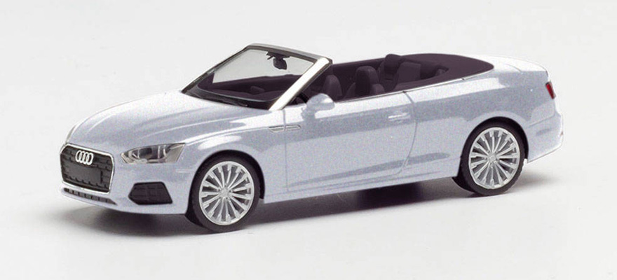 Audi A5 convertible, silver metallic