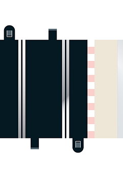 Scalextric Half Straight 175mm (2pcs)