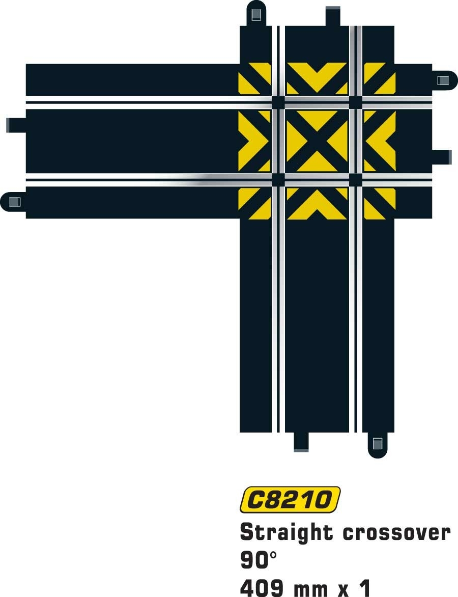 Scalextric korsning 90°