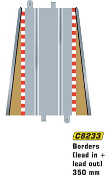 Scalextric Borders & barriers Lead in/out