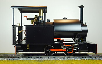 Bagnall 0-4-0ST - 7/8 skala, svart