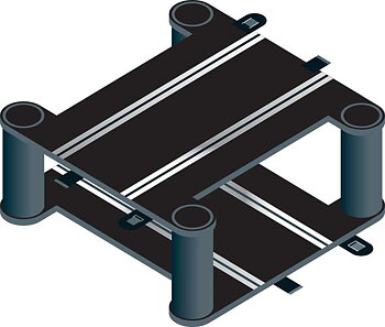 Scalextric planfri korsning, 1st