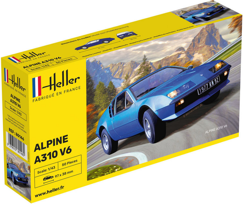 ノレブ ルノー アルパインルノー A310 V6 1974 ブルーメタル 1/18