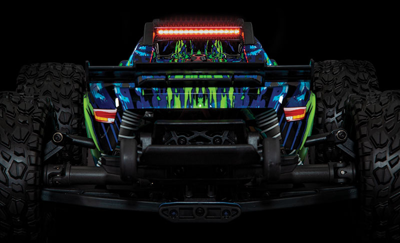 LED Ljus Fram & Tak Set Komplett Rustler 4x4 - 3