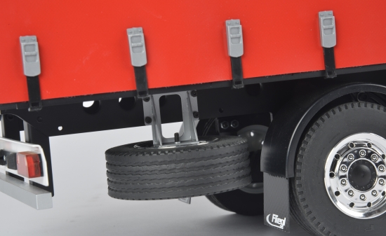 Gardintrailer Megarunner Fliegl 3a, röd - 5