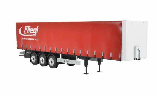 Gardintrailer Megarunner Fliegl 3a, röd - 2