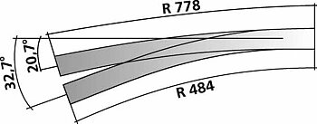 IBW 9°/12° R778 links