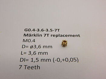 Drev M0.4 D=ø3.6 L=3.5 DI=1.5