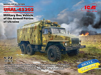 Militär skåplastbil från Ukrainas väpnade styrkor 1/72