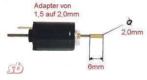 Adapter 1.5 -> 2.0mm 6mm, 1st