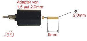 Adapter 1.5 -> 2.0mm 9mm, 1st