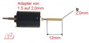 Adapter 1.5 -> 2.0mm 12mm, 1st