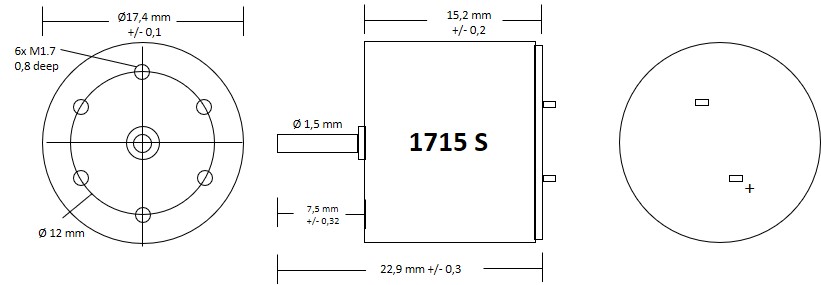 Motor 17x15 - en motoraxel - 2