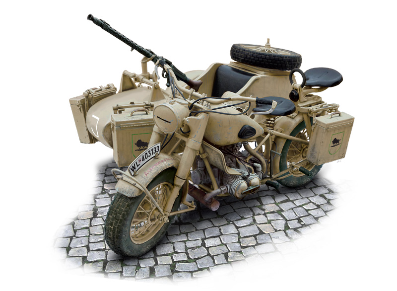 BMW R75 German Military sidecar, 1/9 - 2