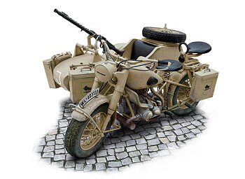 BMW R75 German Military sidecar, 1/9